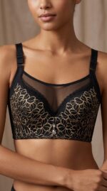 Sujetador de Ala Completa con Aro y Encaje Floral para Mujer - vista 4