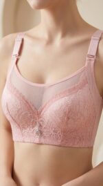 Sujetador de Ala Completa con Aro y Encaje Floral para Mujer - vista lateral