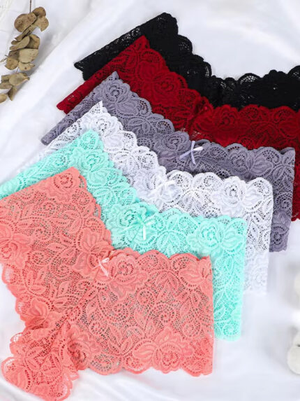 Bragas Hipster de Encaje Floral para Mujer